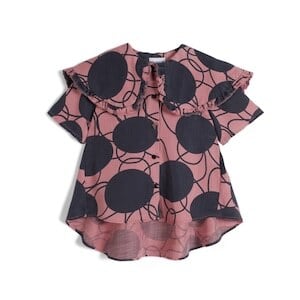 【22SS】wolf&rita(ウルフアンドリタ)LUA BLOUSE RETRO FLOWERS PINK ブラウス