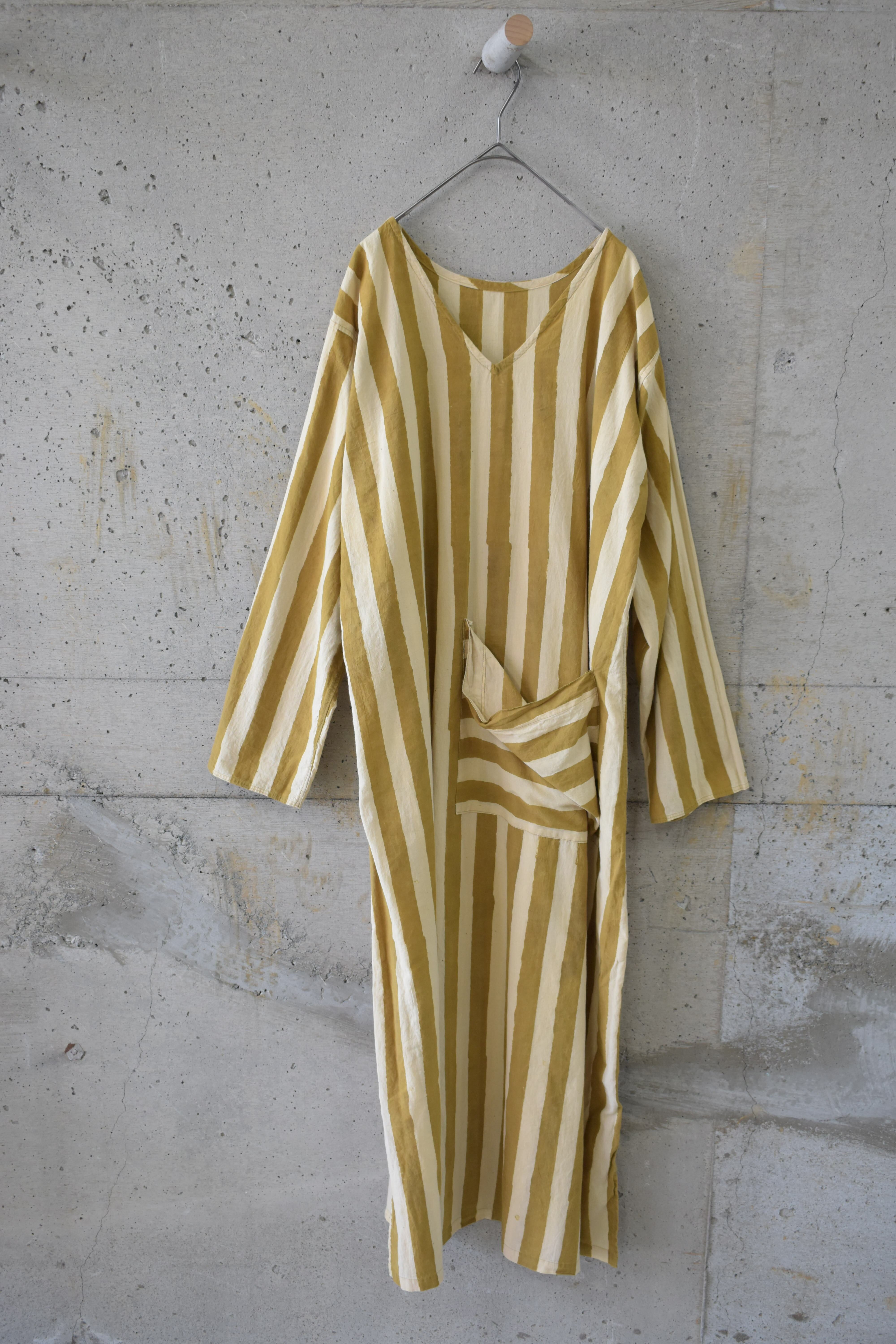 Pocket design striped dress