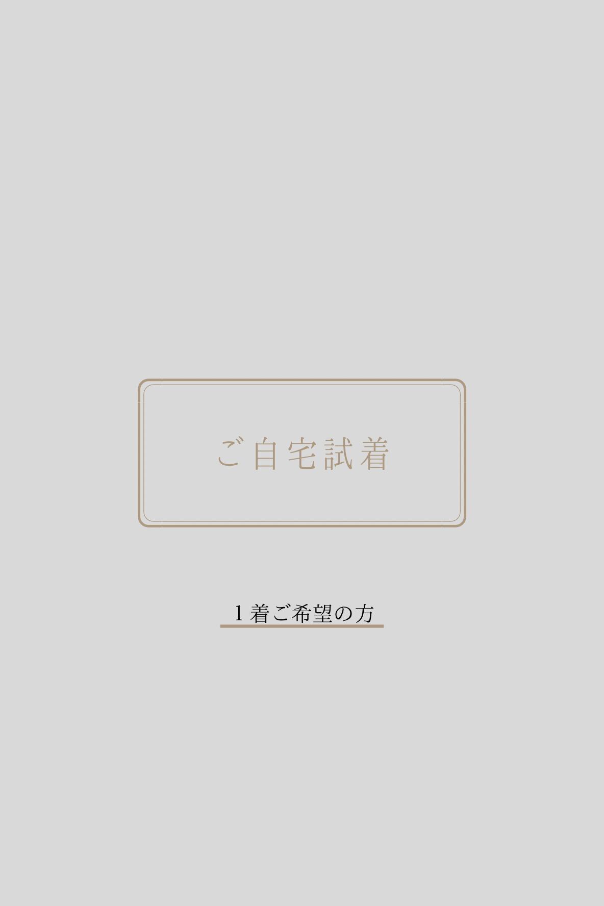 ご自宅試着について/ドレス1着