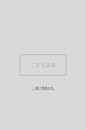 ご自宅試着について/ドレス1着