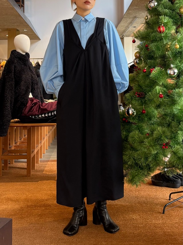 【26SS】ENFOLD エンフォルド / LAYERED-LIKE JUMPER SKIRT / ジャンパースカート