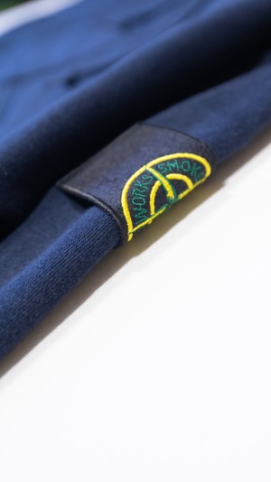 SMOKE ISLAND Zip-Up Hoodie [Navy]