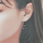 水晶ミニポイント・サンキャッチャーピアス
