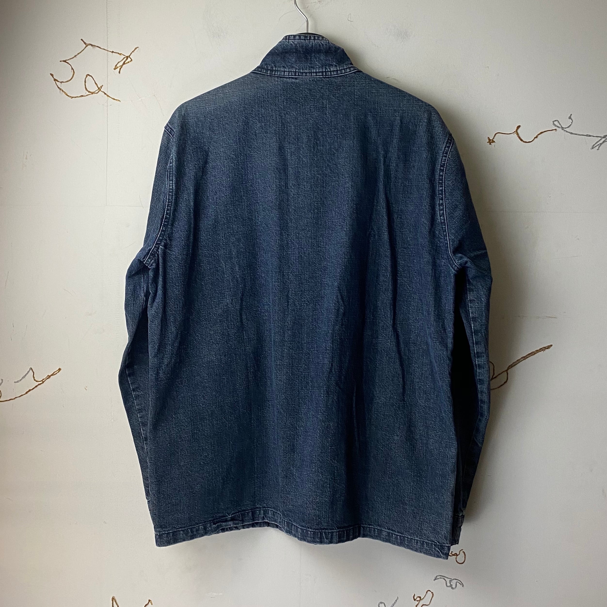 A.P.C fade black denim swing top | NOIR ONLINE