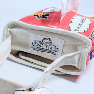 ✨️ティッシュのドレスアップに♡✨️ Tissue Cover / ティッシュカバー 吊り下げ / ティッシュケース【 Garfield ( ガーフィールド ) 】RED
