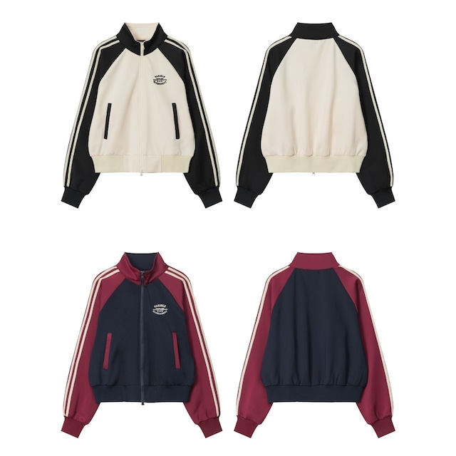 ラインスリーブトラックジップジャケット 2col R00865