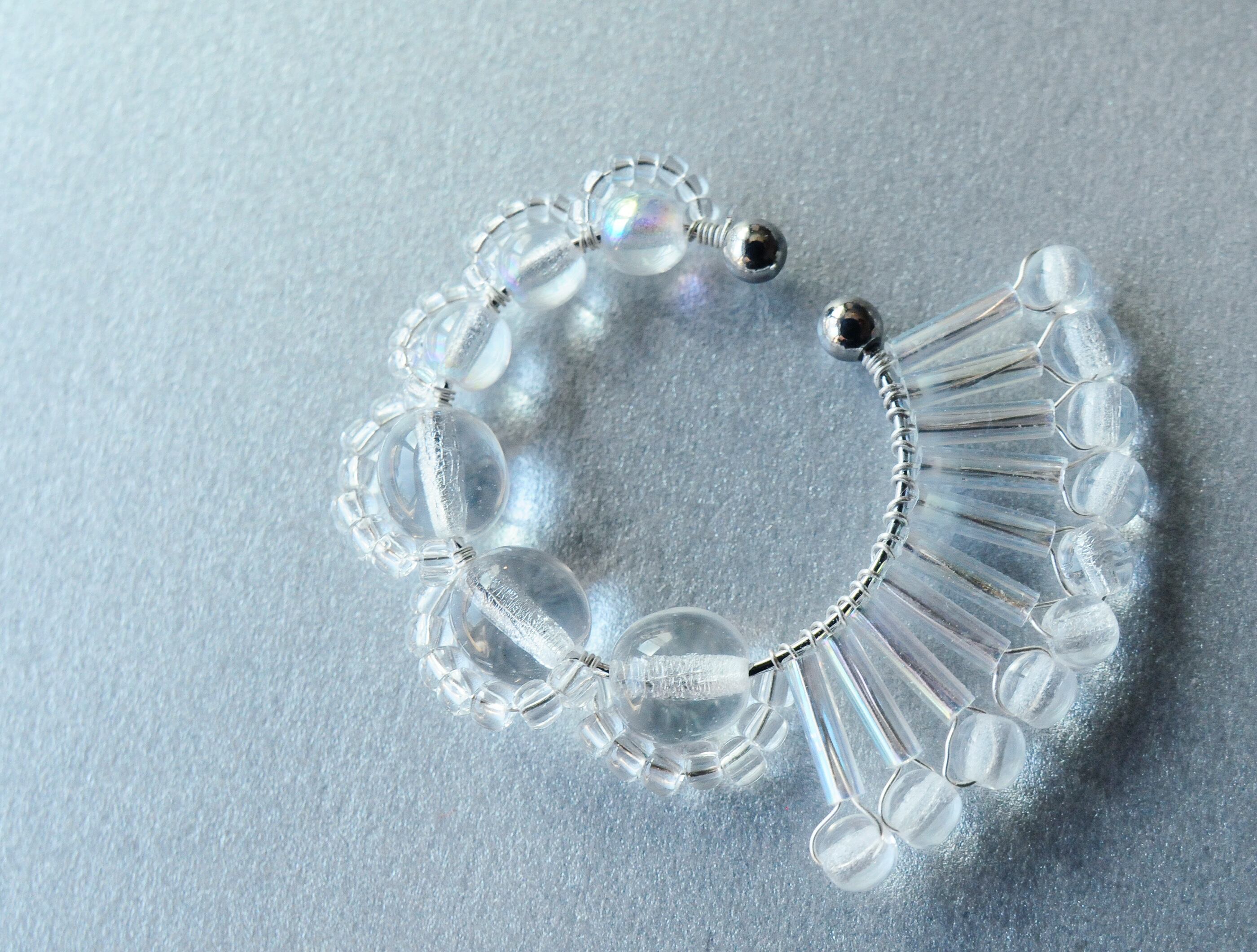 ＜Rollo～イロヅクビジュー～＞イヤーカフ『 ハミングバード/hummingbird 』<ice(37)>