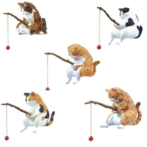 【新着特価】アクアリウム 水槽 5点セット 釣り猫 オーナメント 猫 水槽造景 オーナメント 水族館の装飾 インテリア ミニ猫像 雑貨 樹脂 水槽アクセサリー