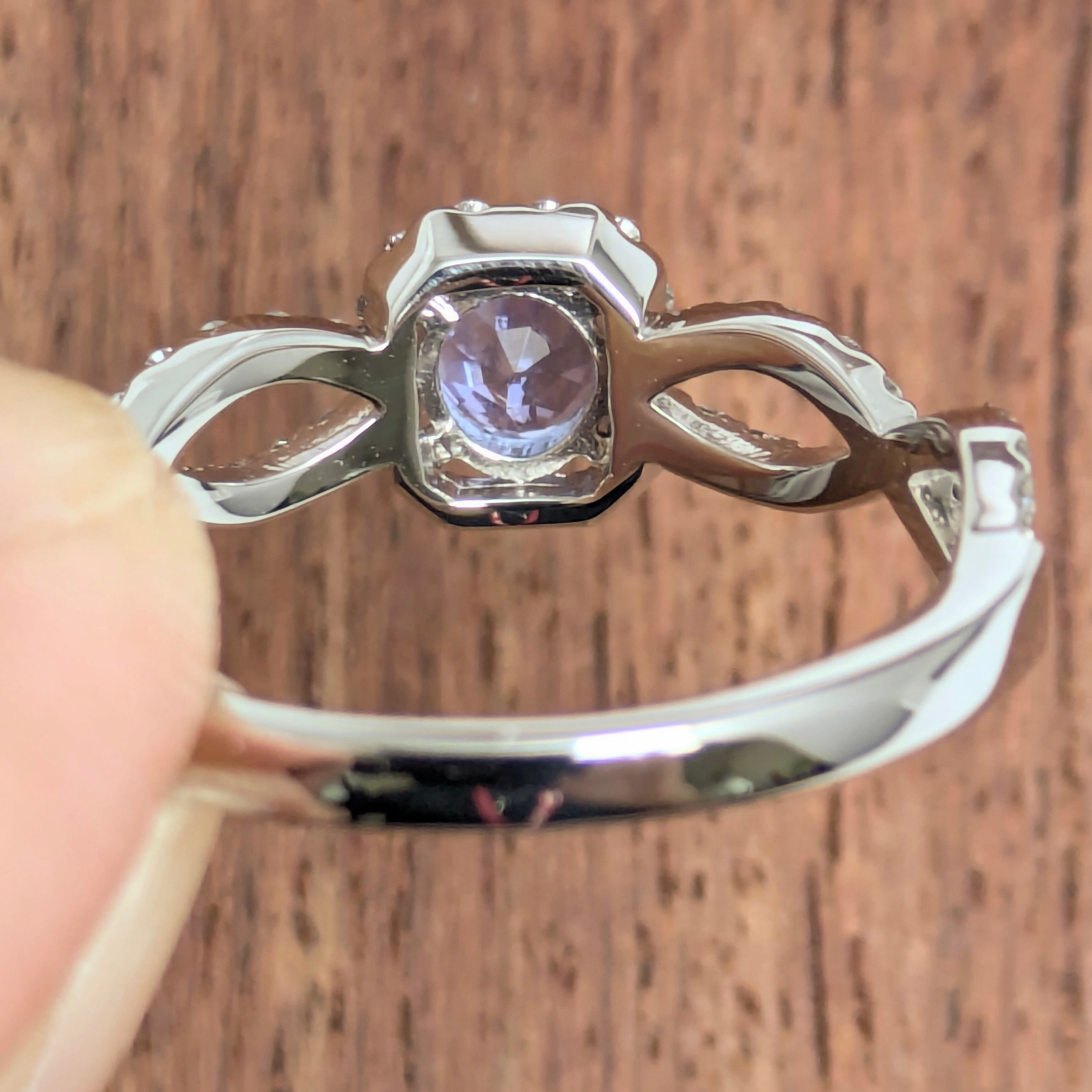 サファイアとメレダイアのリング ジュエリー リング 指輪 天然サファイア メレダイヤ ラウンド