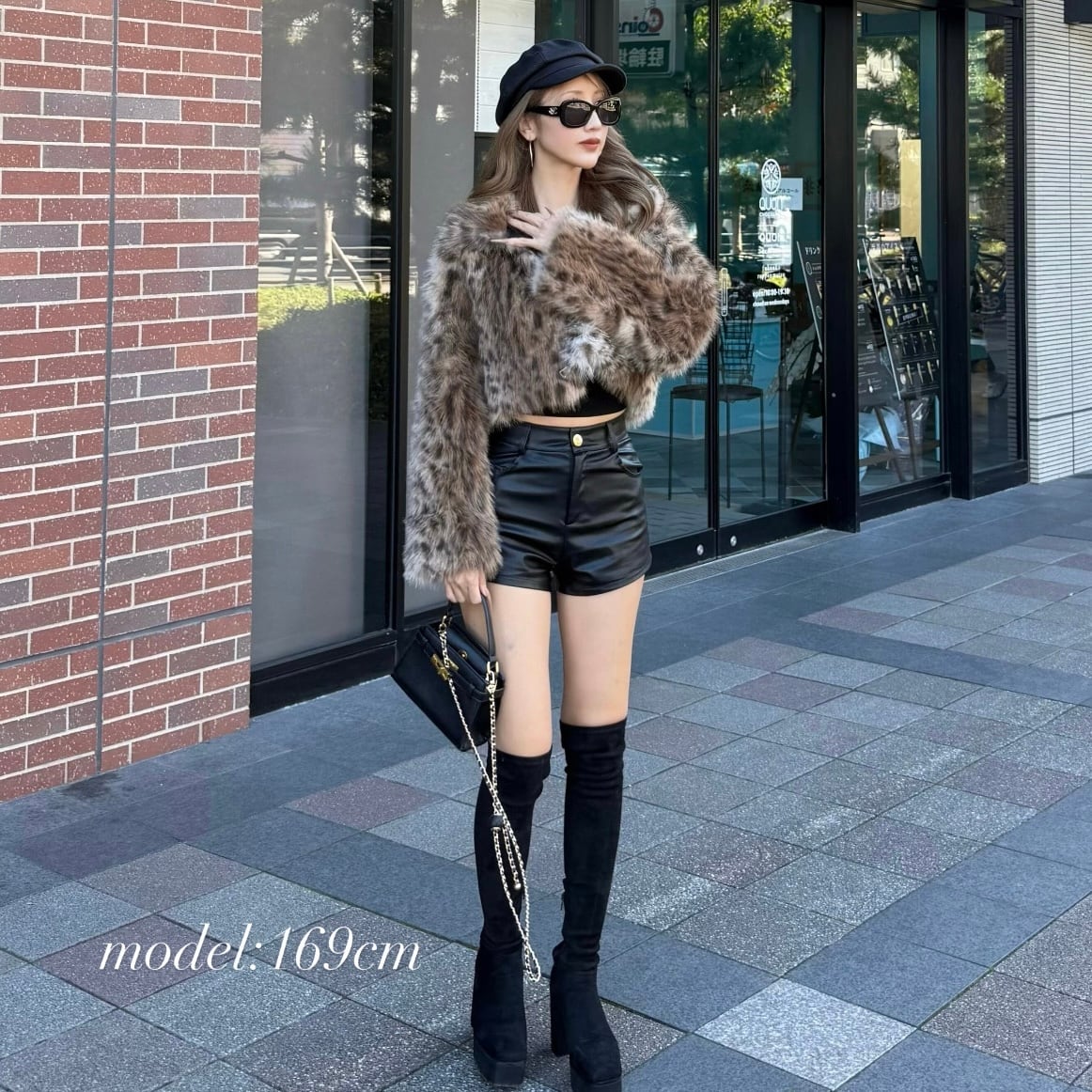 レオパード/フェイクファージャケット | rekna