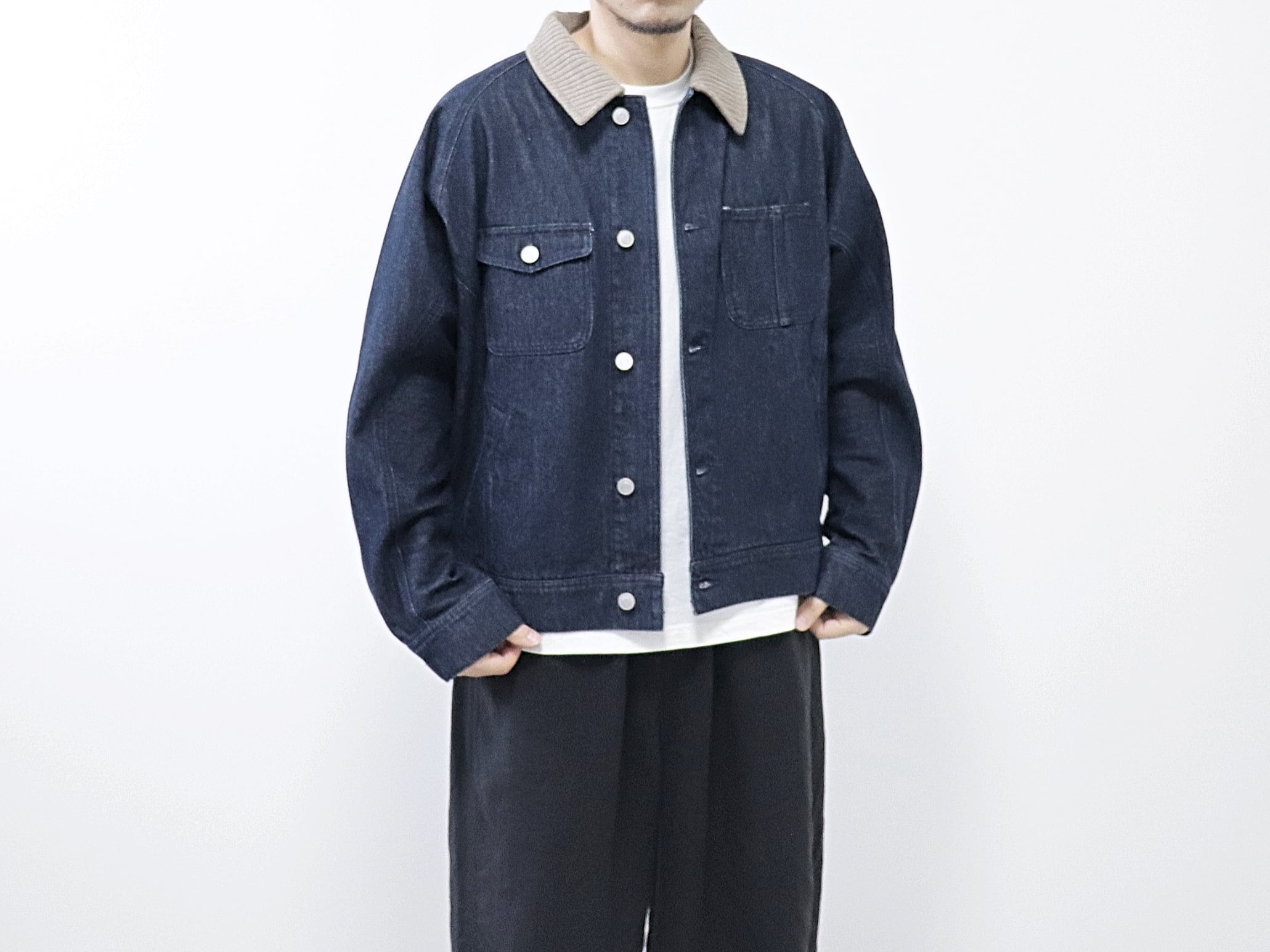 KELEN / DOLMAN SLEEVE DENIM JACKET "WALDO" - ONEWASH　ケレン / ドルマンスリーブ デニム ジャケット - ワンウォッシュ
