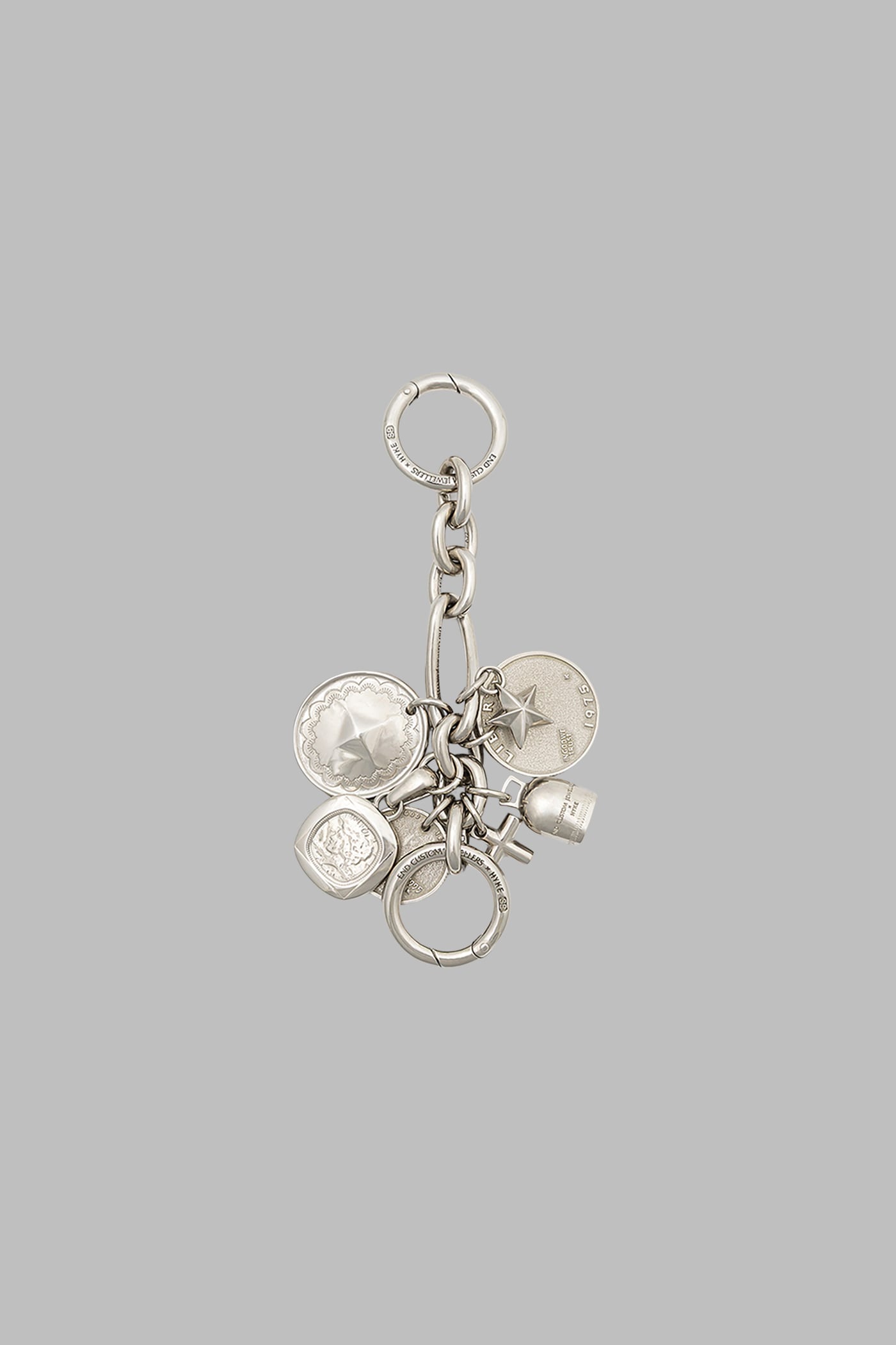 ら*ぃ様 訳あり END x HYKE キーリング キーホルダー　SILVER× HYKE / MULTI CHARM KEY CHAIN (SILVER) | JUQUI Online