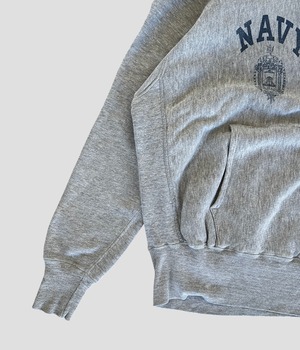 -Champion- Vintage 70s M NAVY Reverse Weave Hoodie made in USA