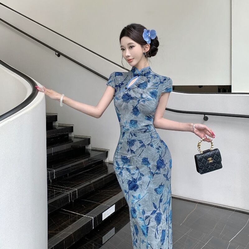 【dress】プリントデートワンピース M32833