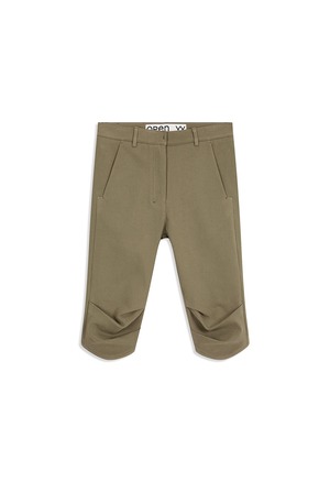 [OPEN YY] ROUND CUT CAPRI SHORTS, KHAKI 正規品 韓国ブランド 韓国通販 韓国代行 韓国ファッション オープン ワイワイ 日本 店舗