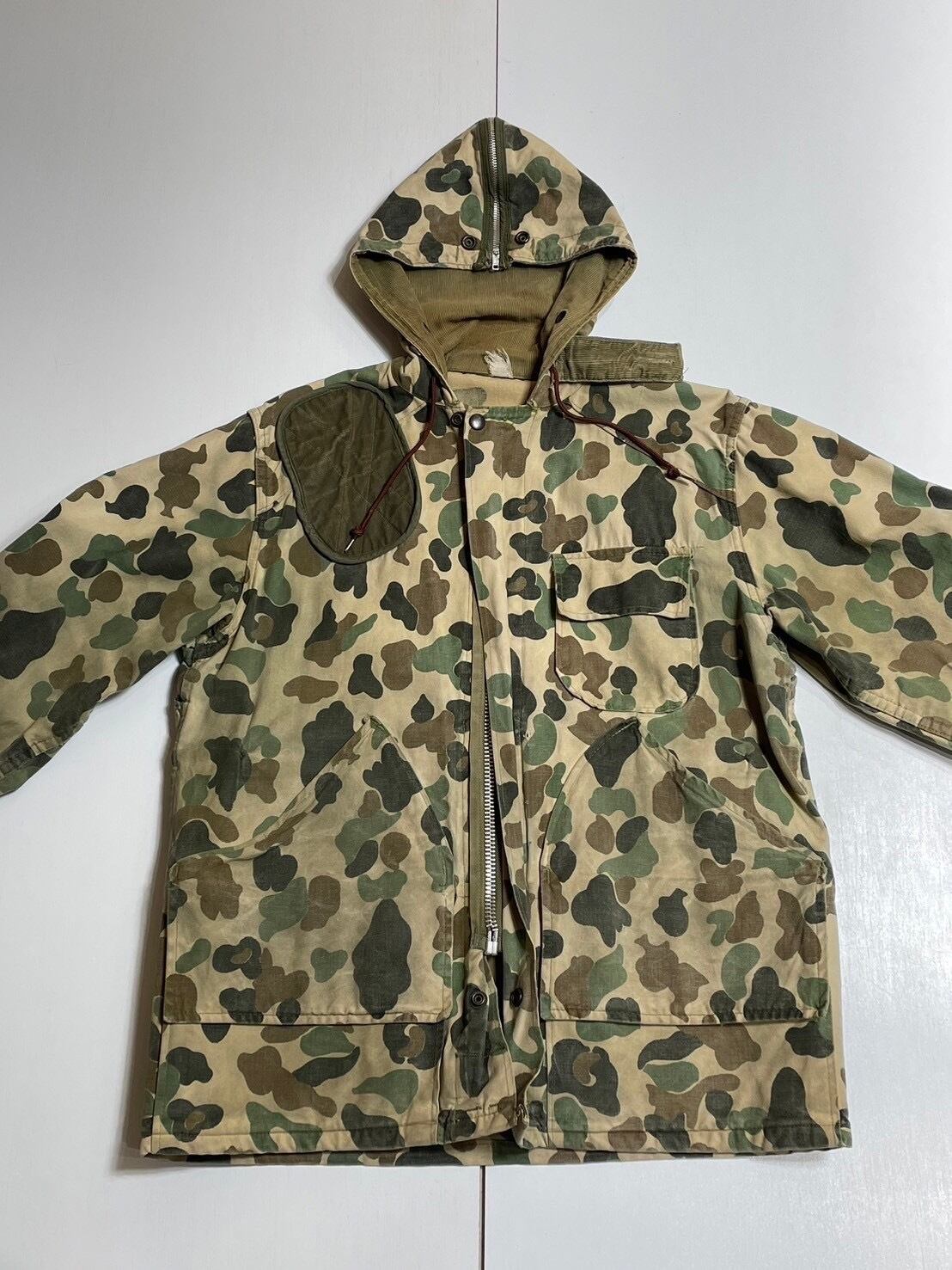 激レア50s60sREDHEADハンティングジャケットダック地ベージュミリタリー 50s RED HEADレッドヘッド ダック地 ハンティングジャケット 茶