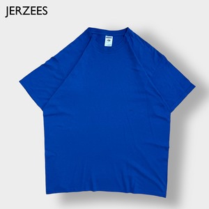 【JERZEES】無地 Tシャツ XL ビッグサイズ プレーン ブルー 半袖 夏物 US古着