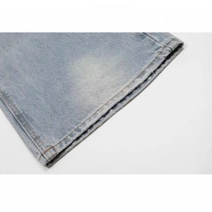 Wide leg denim pants 0392