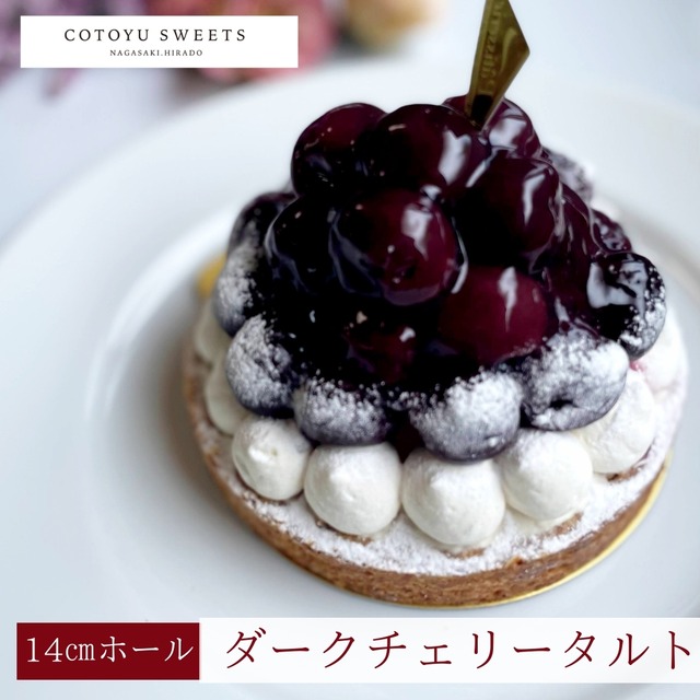 【ハロウィン 早割 お取り寄せ 送料無料】チェリー好きさんのための 贅沢ダークチェリータルト14㎝ (4名〜6名様用)