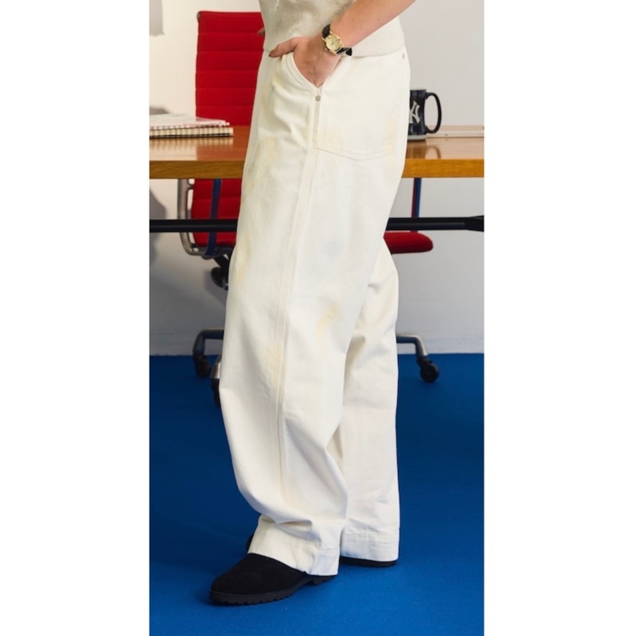 Oblada  PAINT SKATER JEANS