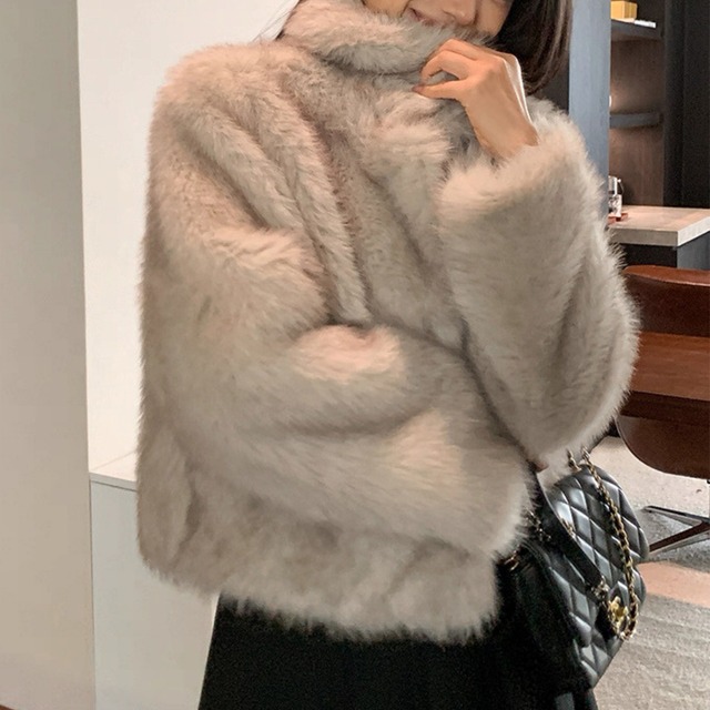 リュクスフェイクファー ショートコート W00322