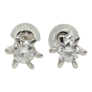ダイヤモンド Pt900 プラチナ ダイヤ0.30ct スタッドピアス ピアス レディース 中古