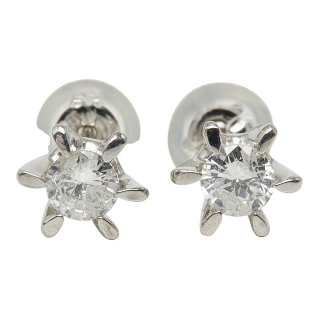 ダイヤモンド Pt900 プラチナ ダイヤ0.30ct スタッドピアス ピアス レディース 中古