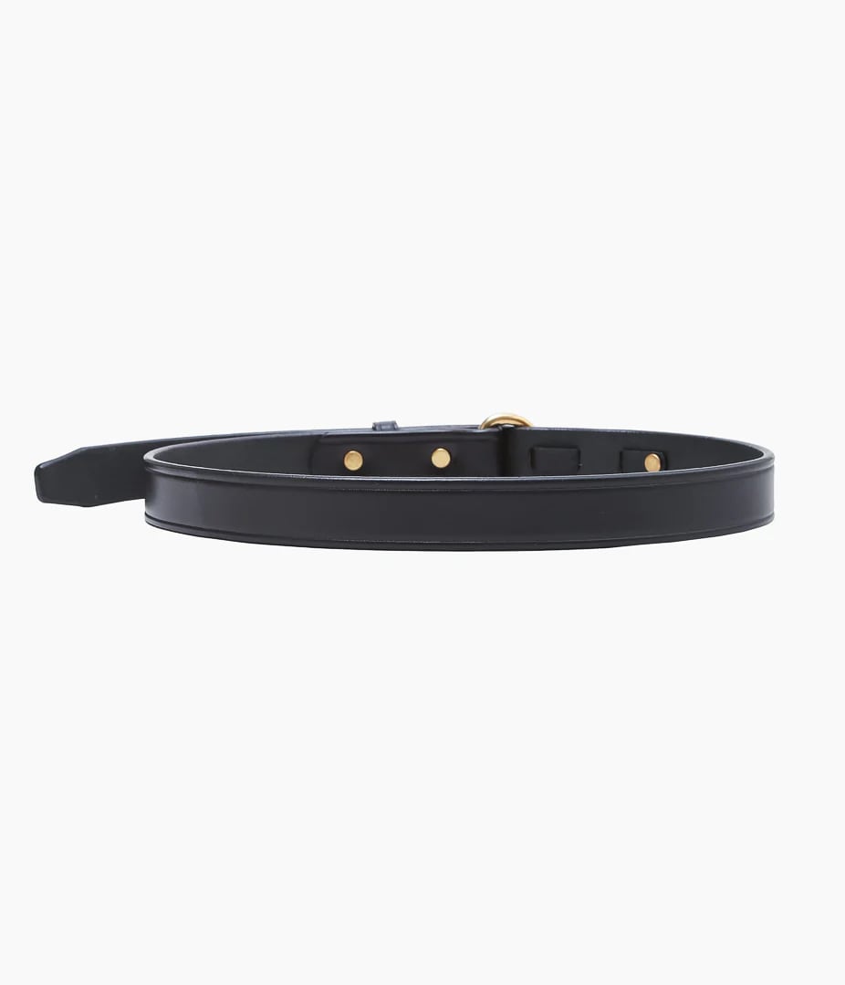 TORY LEATHER (トリーレザー) MINI HOOF PICK BELT'' (BLACK/BRASS