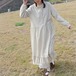 3色/小花柄スタンドフリルカラーワンピ ・12044