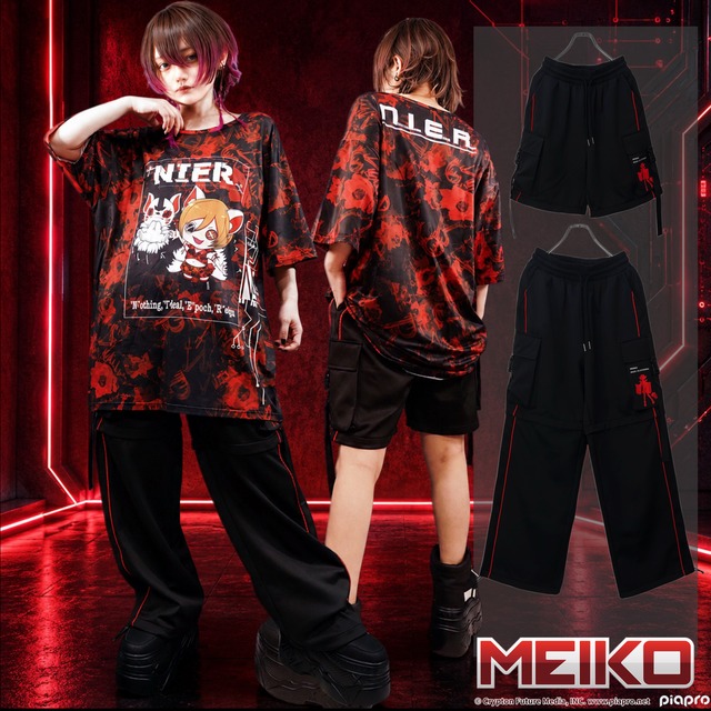 切り離し可能3WAY ZIP CARGO PANTS【MEIKO】☆缶バッジ4個付き