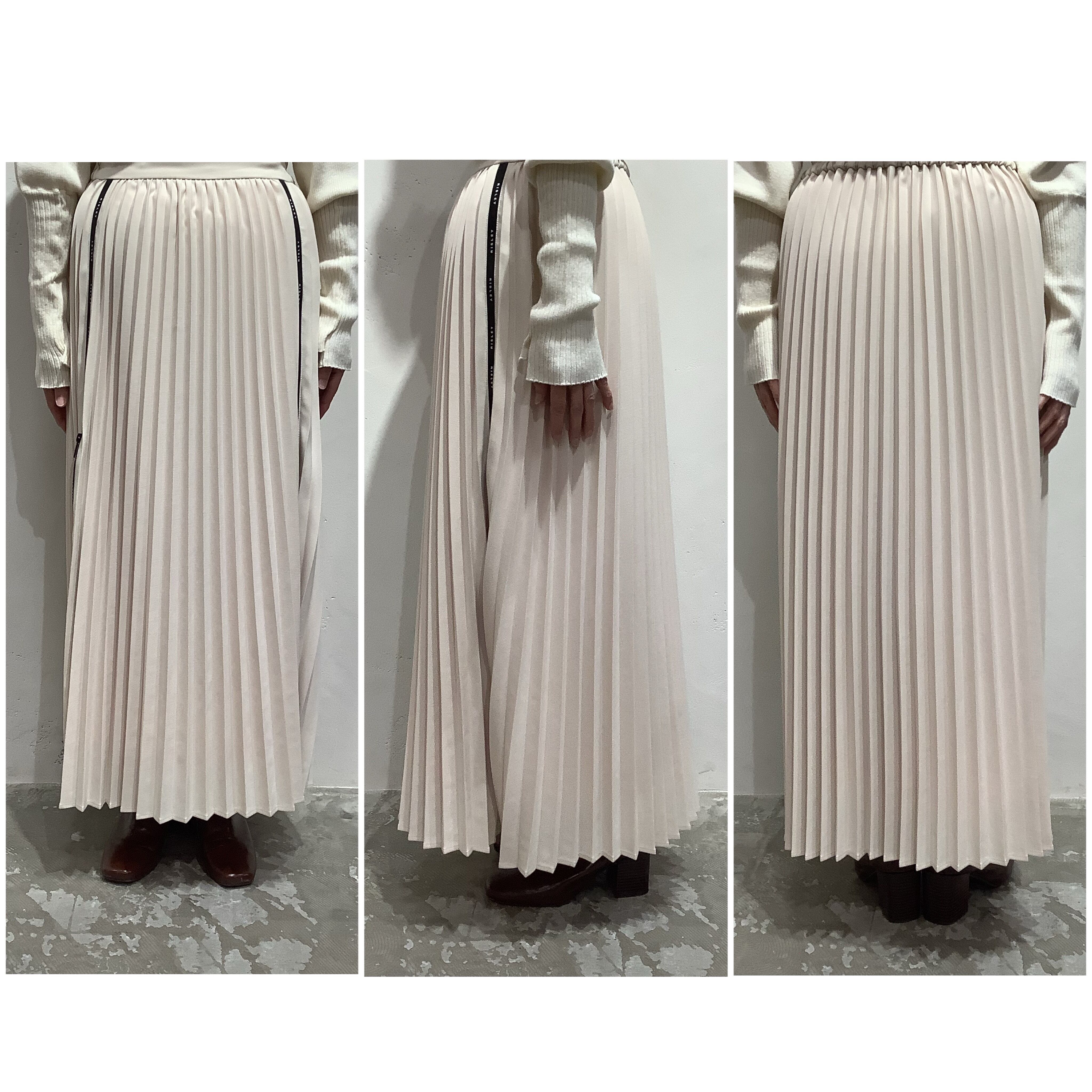 RISLEY(リズレイ)】 ロゴジッププリーツスカート[R2303-ZSK485 RISLEY(リズレイ)】 ロゴジッププリーツスカート[R2303-ZSK485