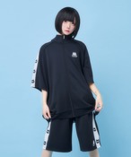 新！ネ申おジャージ半袖短パンせっとあっぷ(ブラック)