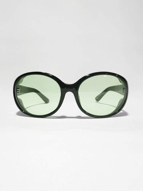 Round sunglasses - Black x Green