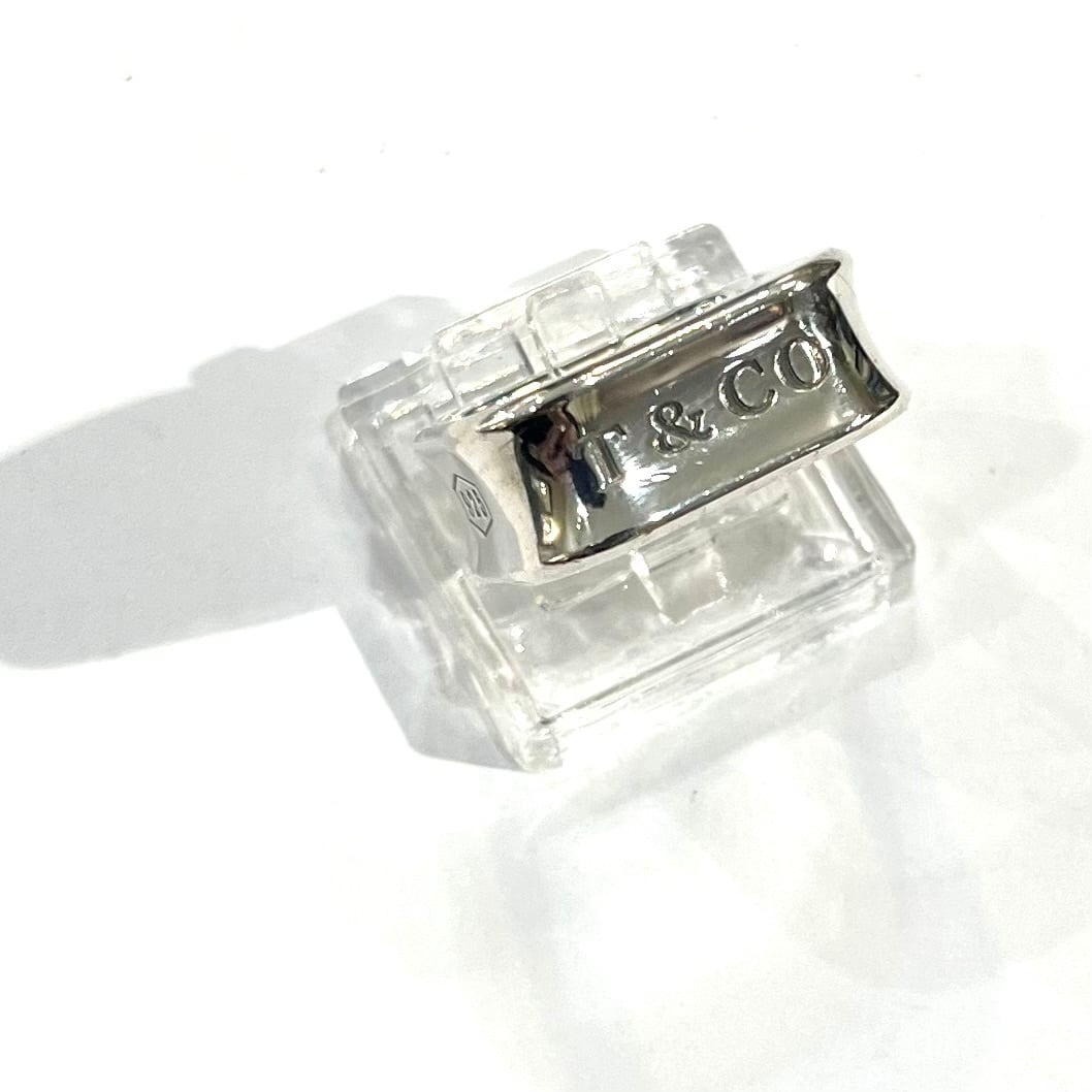 TIFFANY&CO.】【9-10号】2684 T&CO 1837 スクエアリング／シルバー925