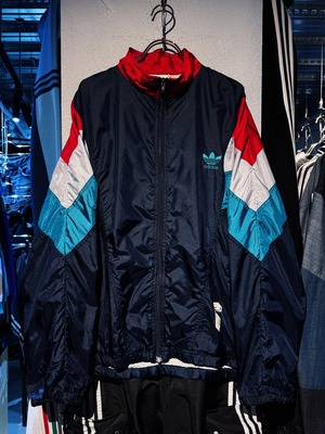 80's"ADIDAS"EURO vintage switching color nylon track jacket