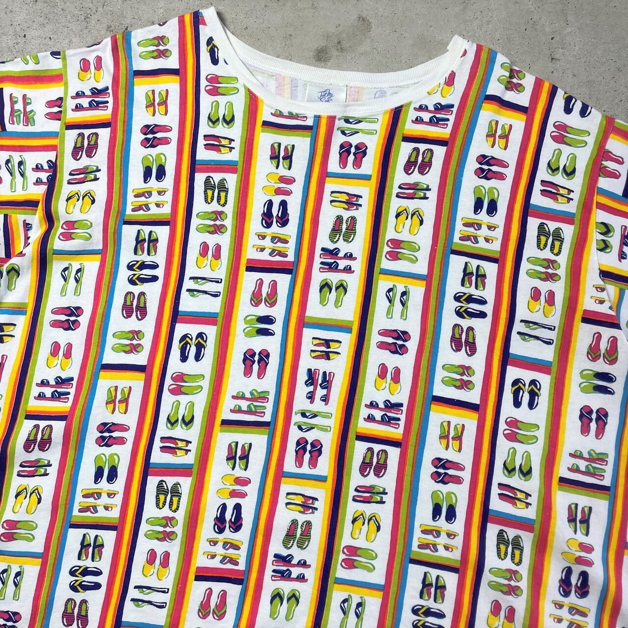 ビッグサイズ 90年代 USA製 JUST MY SIZE シューズ柄 総柄 オール 