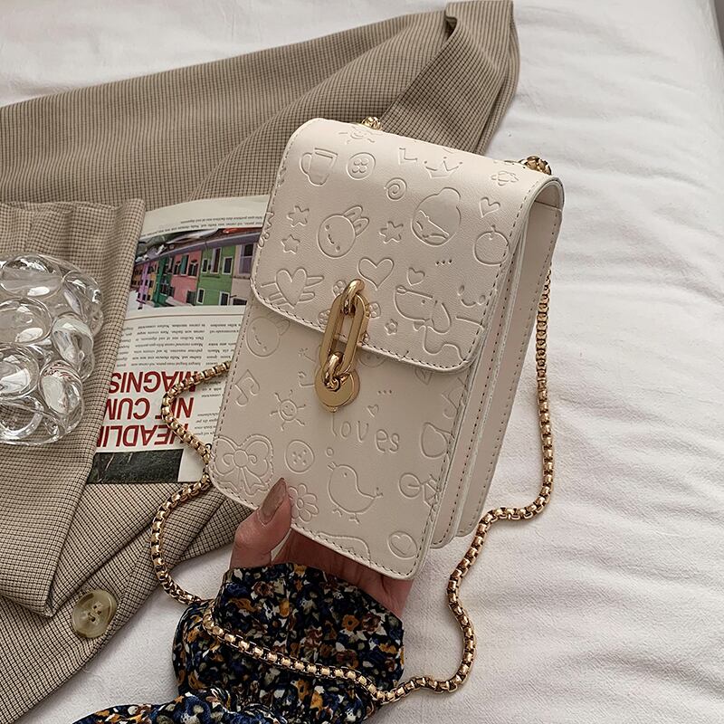 サマーチェーン レッド 夏物 スクウェア 手作りハンドバック36293976914