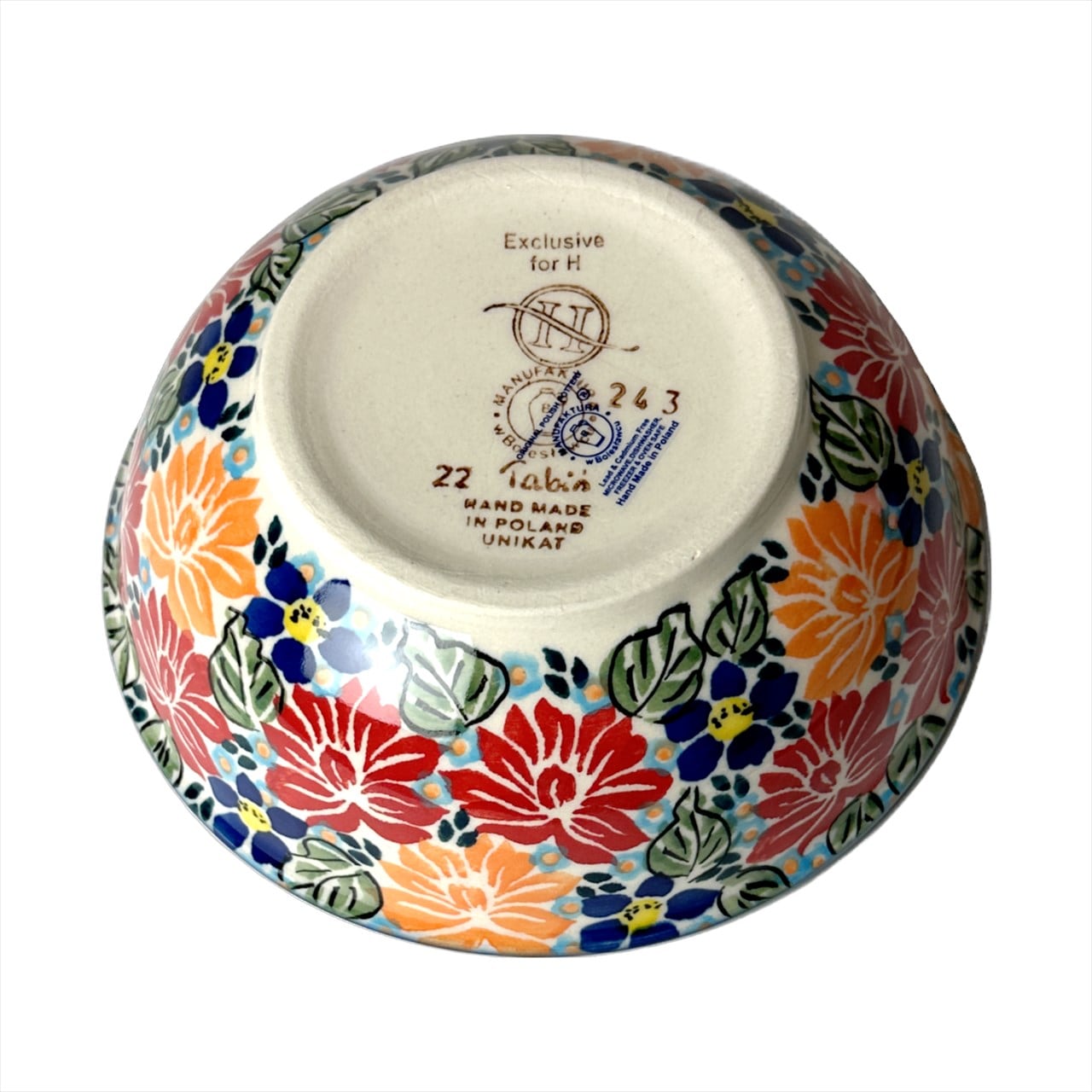 ポーリッシュポタリー ボウル M D:16cm M133-KS02 | PAYSAGE