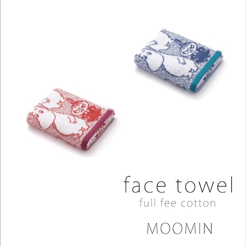 『MOOMIN』北欧デザイン　フェイスタオル