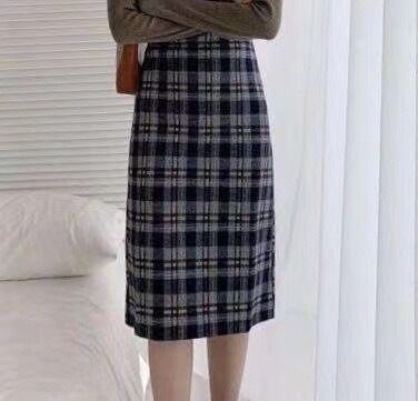 チェックタイトスカート