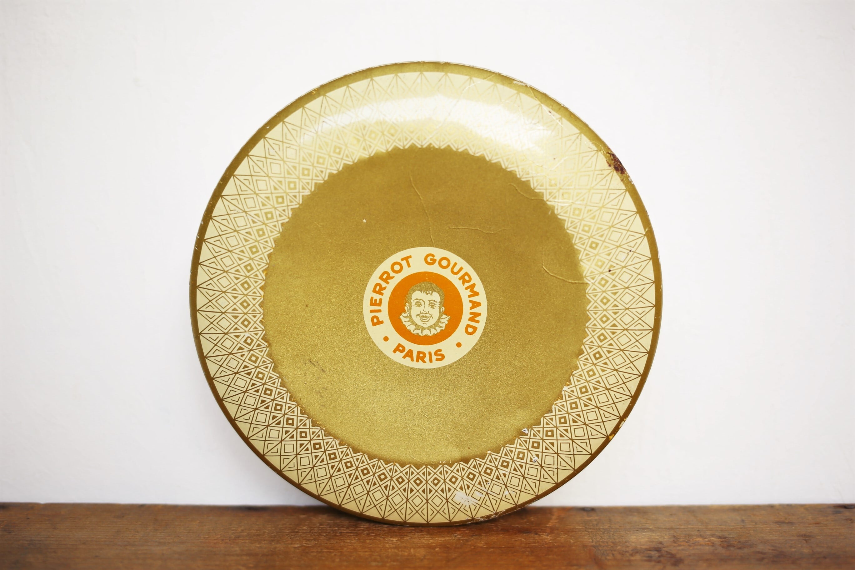 フランス　アンティーク　ヴィンテージ　ティン缶　アルミニウム フランス アンティーク ティン缶 PASTILLES VICHY-ETAT