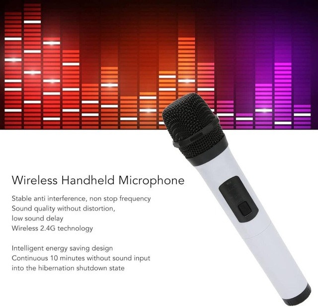 ワイヤレス マイク ハンドヘルド マイク ABS 人間工学に基づいたデザイン プラグ アンド プレイ プロフェッショナル