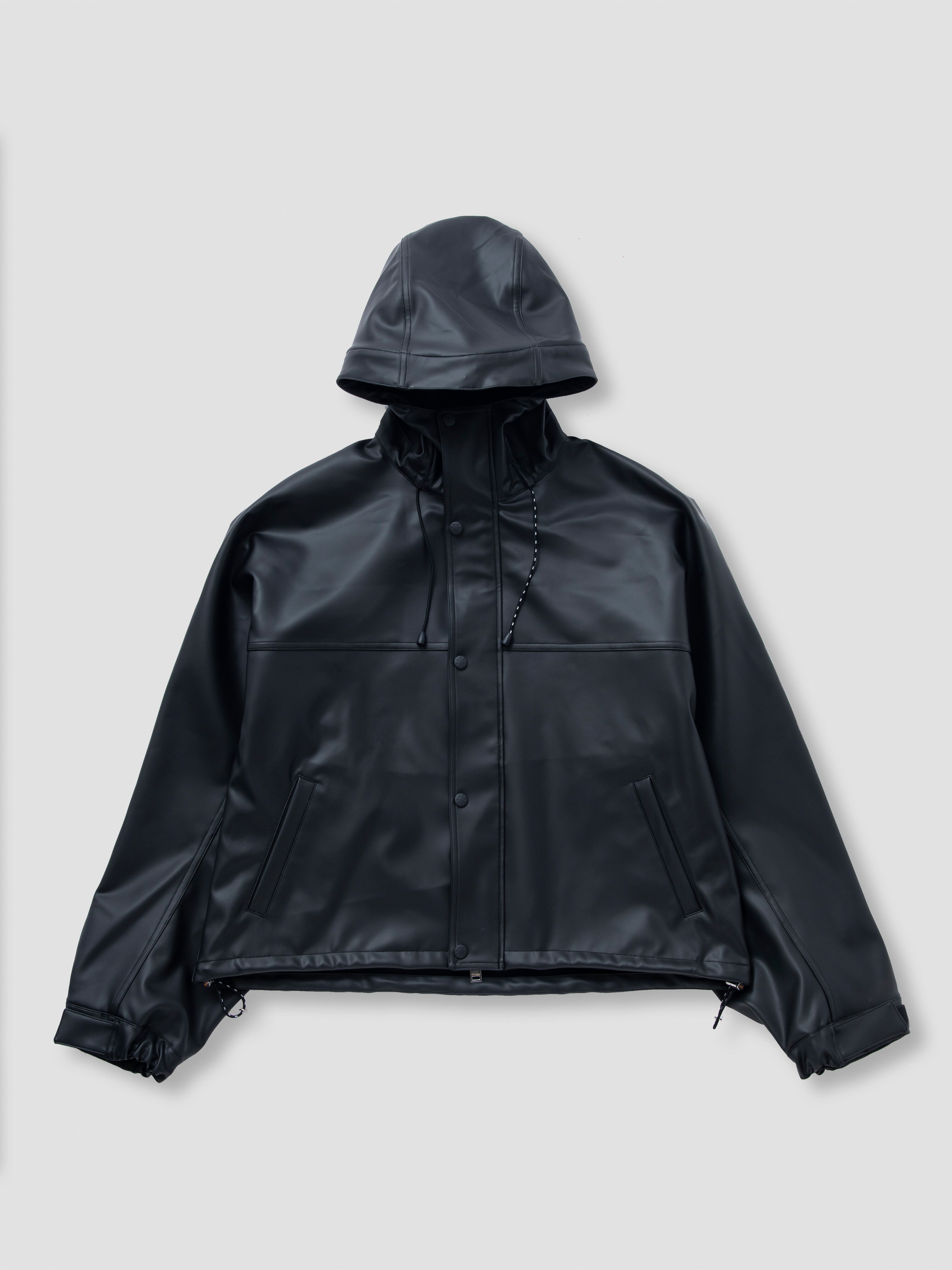 TTT MSW Hooded Laminate Jacket Black TTT-2024SS-JK04 | BEST 