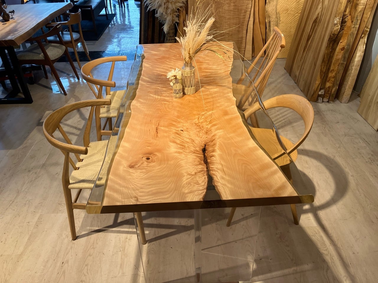 Premium】水目桜（ミズメザクラ）_1950×880-840×45_青山店_テーブル天