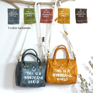 【受注生産】3wayミニショルダーボストンバッグ ＊5カラーバリエーション＊　OD-Bag-05