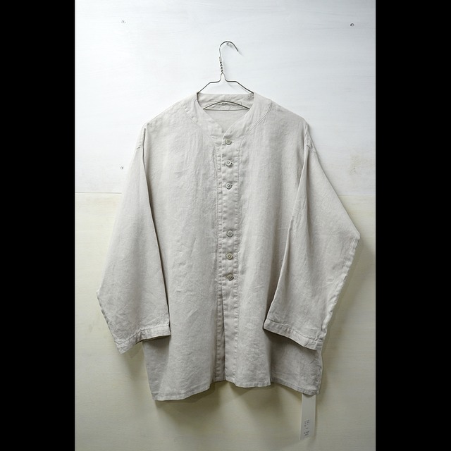 [vital] (バイタル) No-Collar Wide Shirts (L GREY)