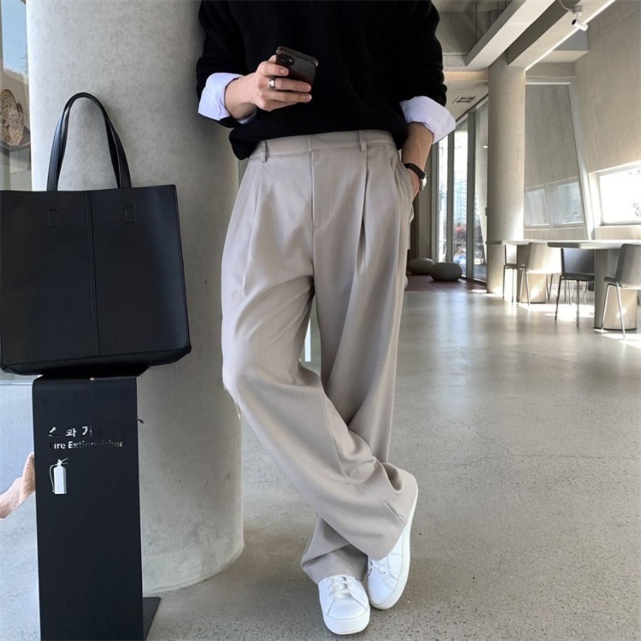 ダブルプリーツベーシックパンツ　1156