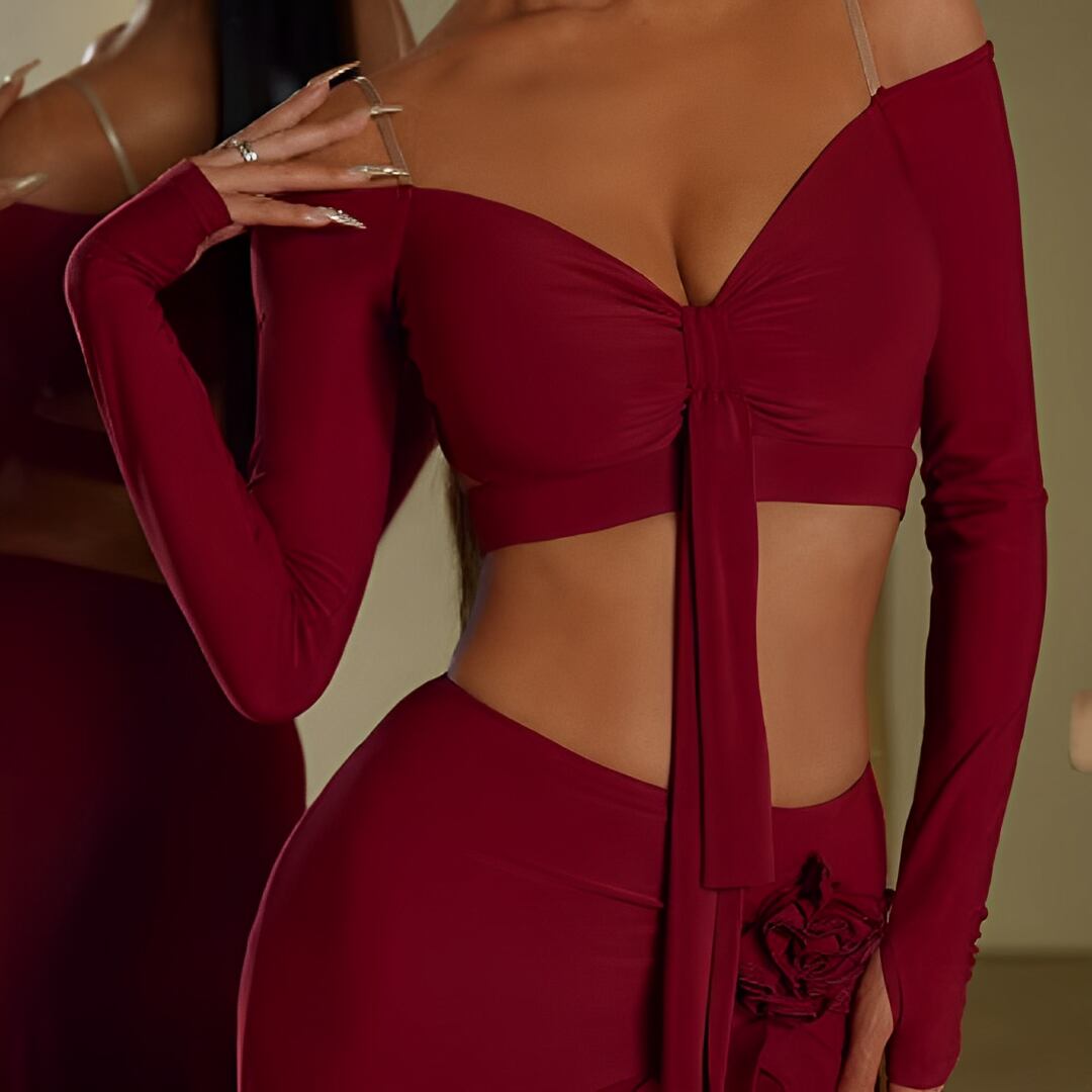 シンプルエレガント ラテンダンス トップス ds0465