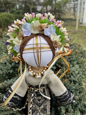 UA.Designer手作りモタンカ 25cm（ウクライナの御守り）