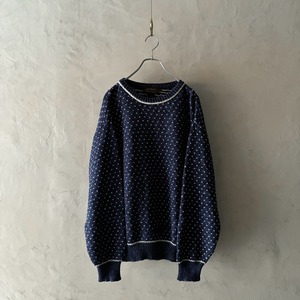 -Eddie Bauer- 80's Birdseye Cotton Knit
